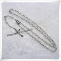 6*4mm Glass Imitation Pearls Beads Rosaries, Shell Centerpiece Rosary (IO-cr370)